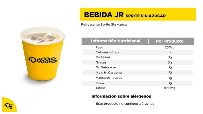Sprite Sin Azúcar